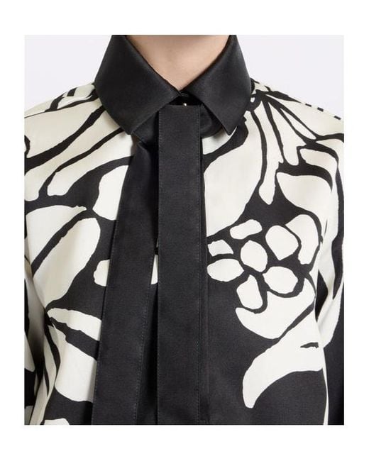 Elie Saab Black Printed Shirt