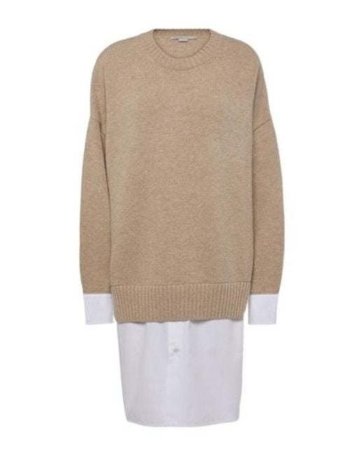 Stella McCartney Natural Patchwork Knit Dress