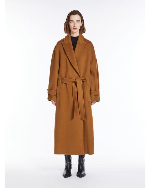 Max Mara Brown Belted Cashmere Coat