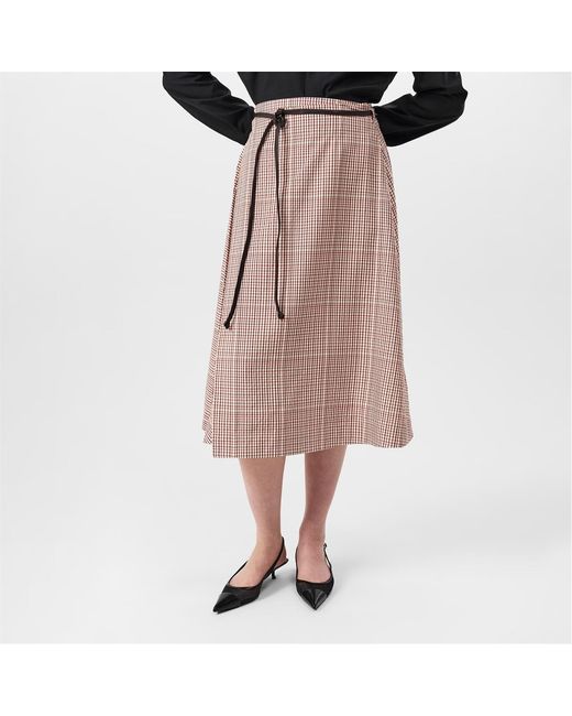 Bottega Veneta Pink Midi Skirt