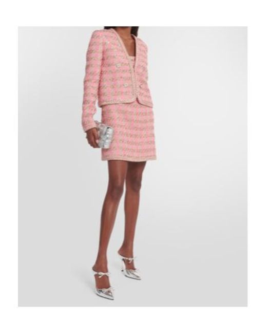 Giambattista Valli Pink Tweed Minidress