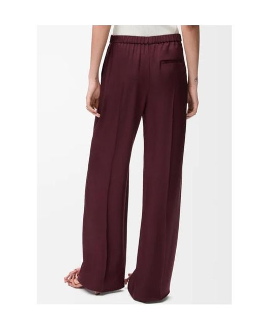 Loewe Purple Pleated Casual Pants
