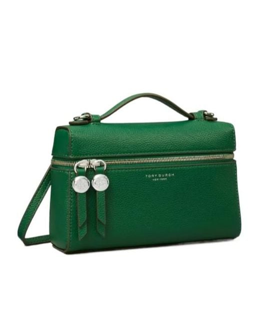 Tory Burch Green Romy Slim Top Handle Bag