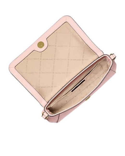 Michael Kors Pink Medium Logo Convertible Crossbody Bag