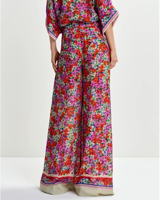 Essentiel Antwerp Red Floral Trousers