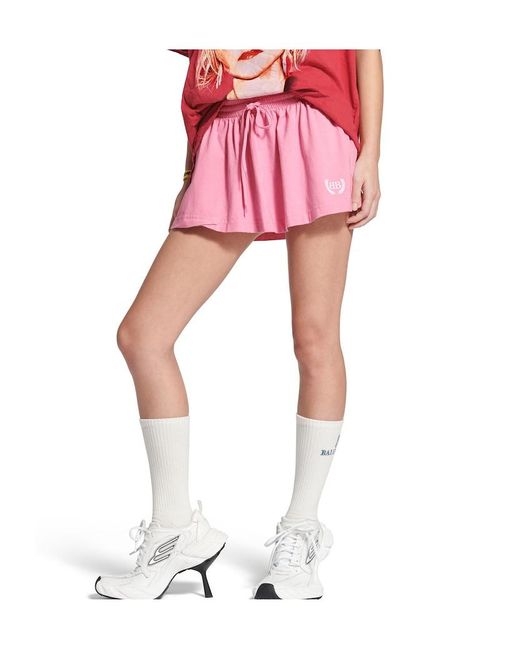 Balenciaga Pink Laurel Classic Football Mini Skirt