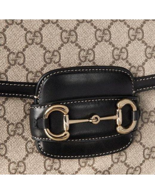 Gucci Black Horsebit 1955 Soft Small Shoulder Bag