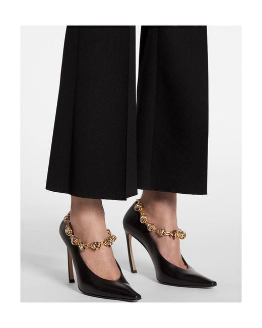 Lanvin Black Flared Tailored Pants