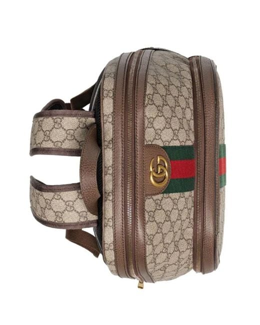 Gucci Gray Ophidia Gg Medium Backpack for men