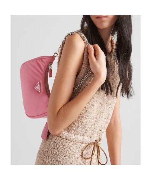 Prada Pink Padded Nappa-Leather Re-Edition Shoulder Bag