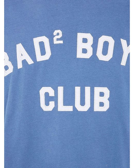 DSquared² Blue Bad Boys Club Loose Fit T-Shirt for men