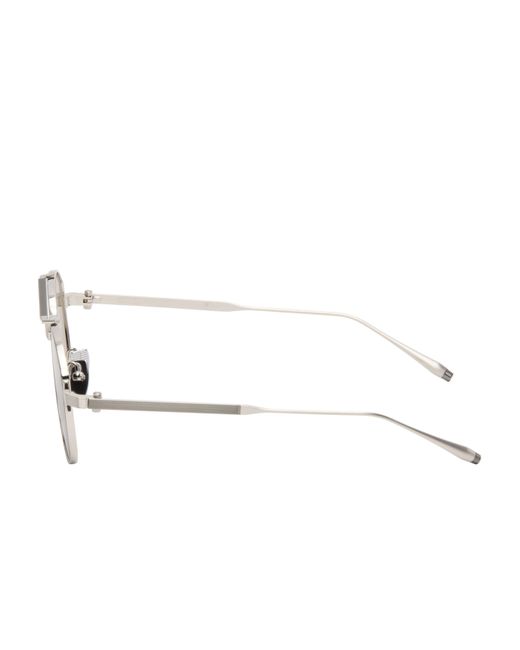 Akoni White Helium Full-Rim Sunglasses for men