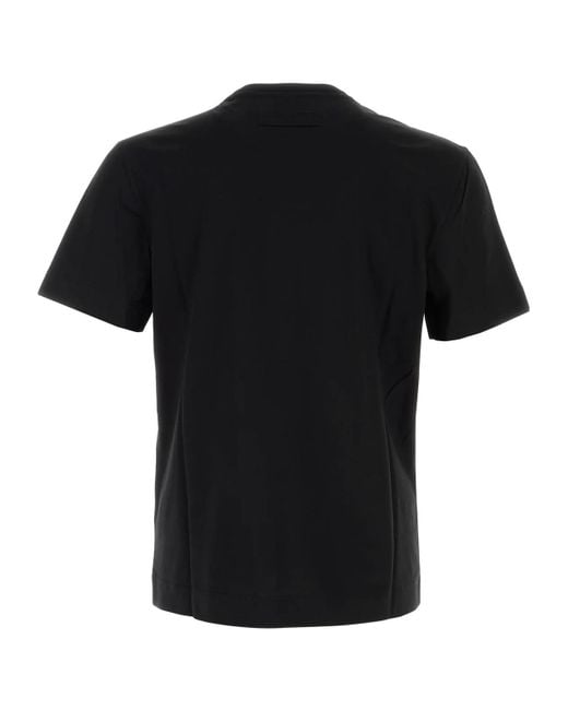 Zegna Black Short-Sleeved Crewneck T-Shirt for men