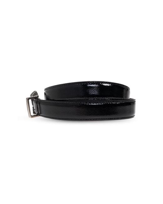 IRO White Patent-Leather Belt
