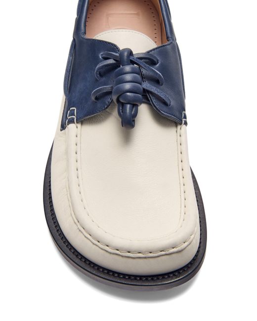 Loewe Blue Campo Boat Shoes for men