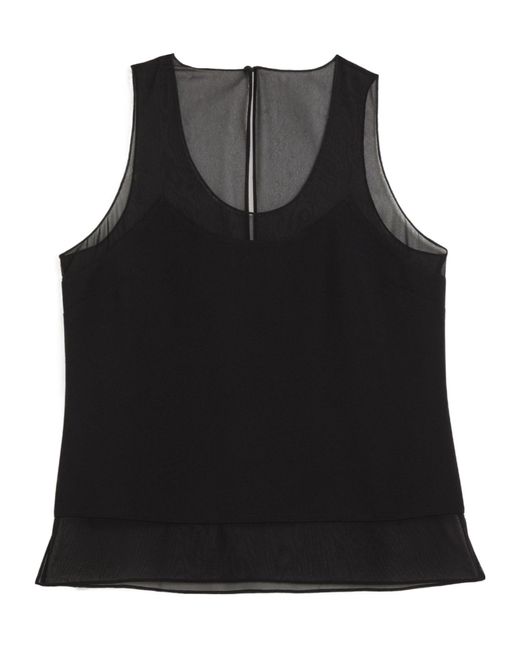 Michael Kors Black Mesh Layered Sleeveless Top for men