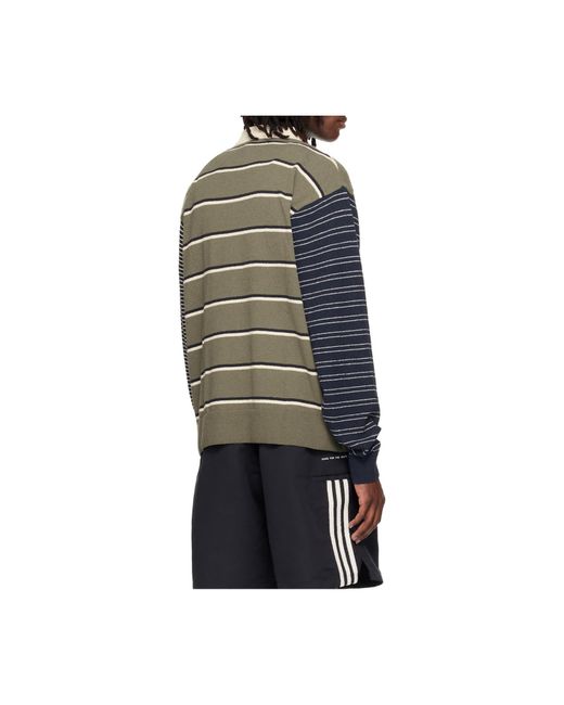 Adidas Green Originals X Song For The Mute Striped Polo Shirt for men