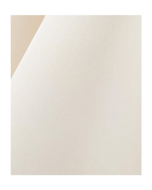 Emilia Wickstead White Vero Open-Back Duchesse-Satin Mini Dress