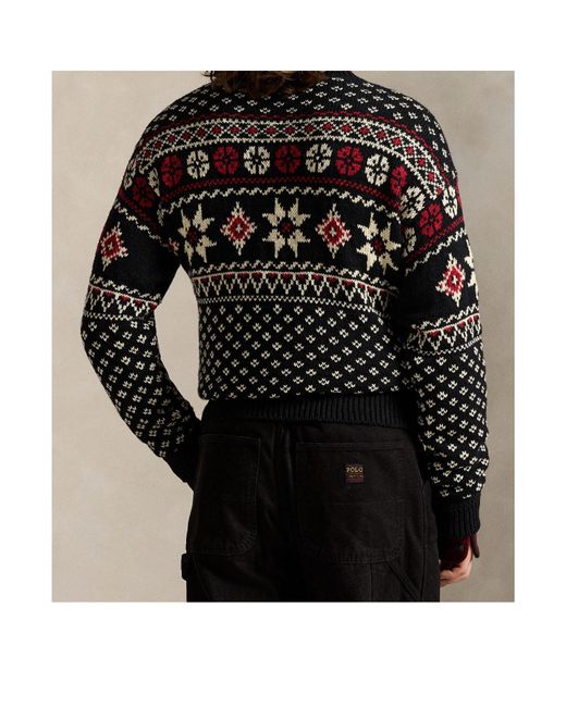 Polo Ralph Lauren Black Crew Neck Jumper for men