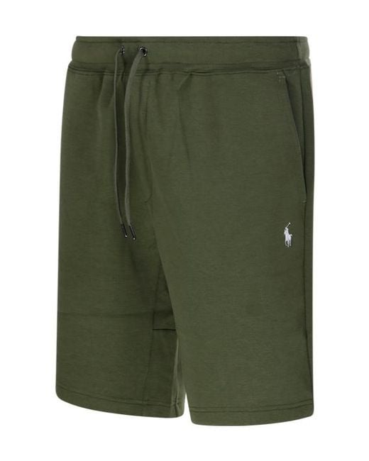 Ralph Lauren Green Drawstring Jersey Shorts for men