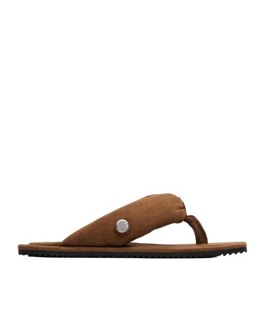 The Attico Brown Indie Flip Flops