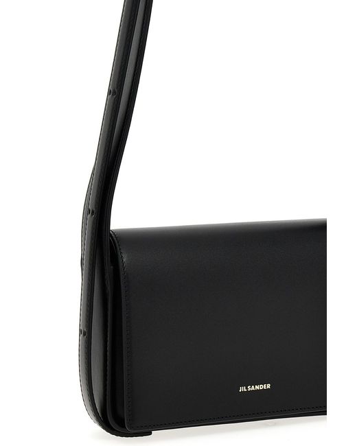 Jil Sander White Shoulder Bag Small