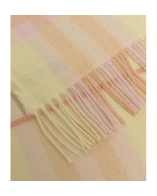 Burberry Natural Plaid Scarf for men