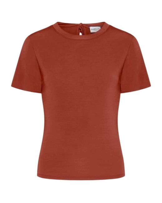 Marella Red Crew Neck T-Shirt