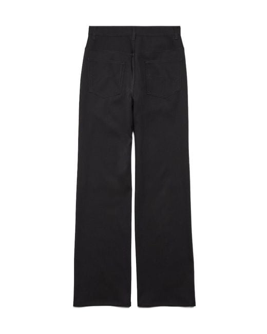 Balenciaga Black Straight Fit Tailored Pants