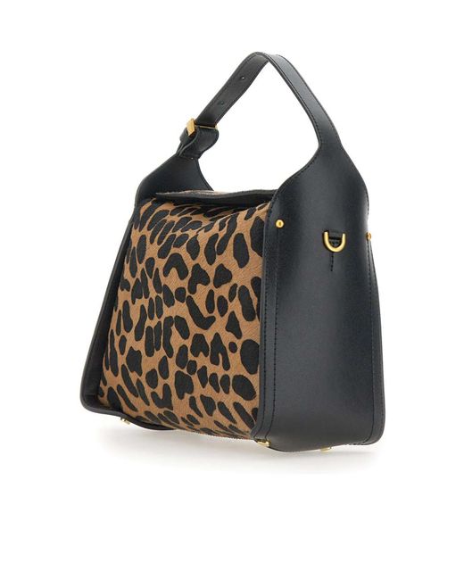 Gianni Chiarini Black Top Handle Tote Bag