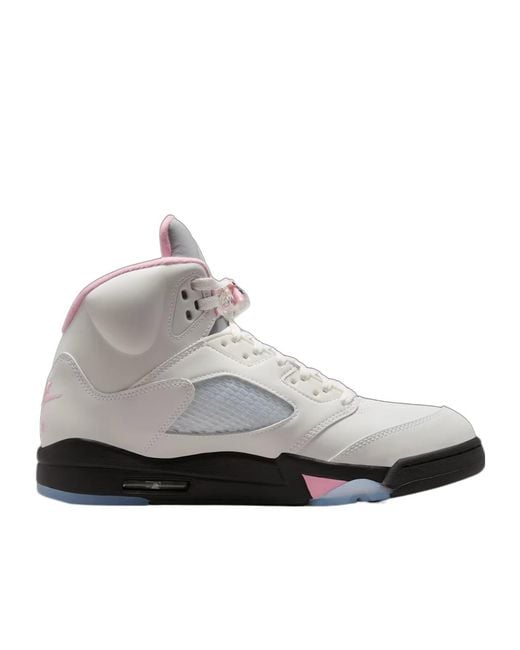 Nike Gray Air Jordan 5 Retro Lace-Up Sneakers for men