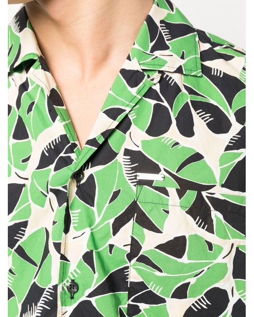 DSquared² Green Printed Shirt for men