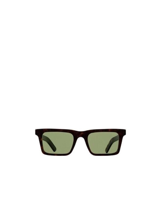 Retrosuperfuture Green Logo Logo Sunglasses for men