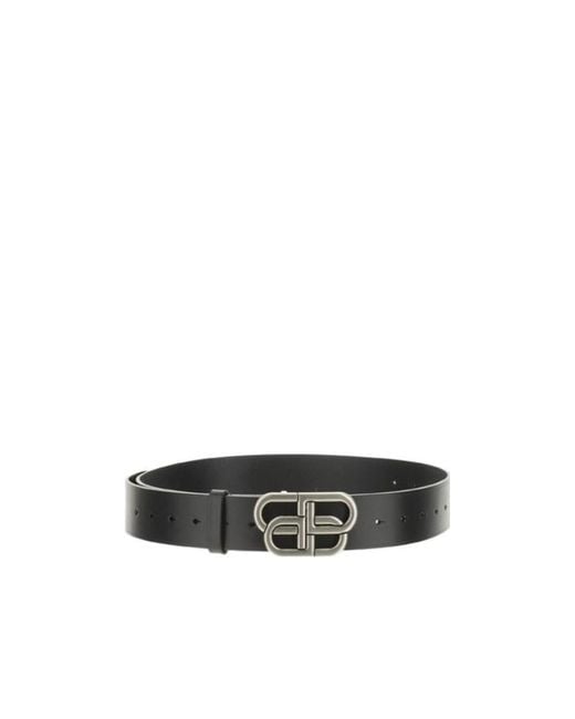 Balenciaga White Bb Extra Belt for men