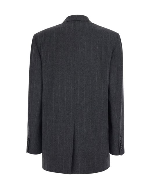 Jucca Black Double-Breasted Prince Of Wales Check Blazer