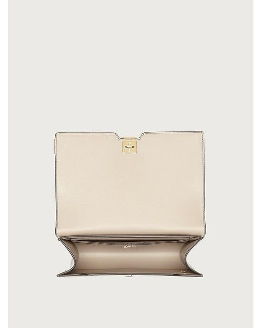 Ferragamo Brown Vara Bow Satchel