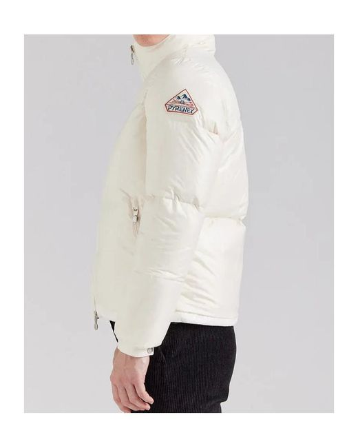 Pyrenex White Long-Sleeved Down Jacket