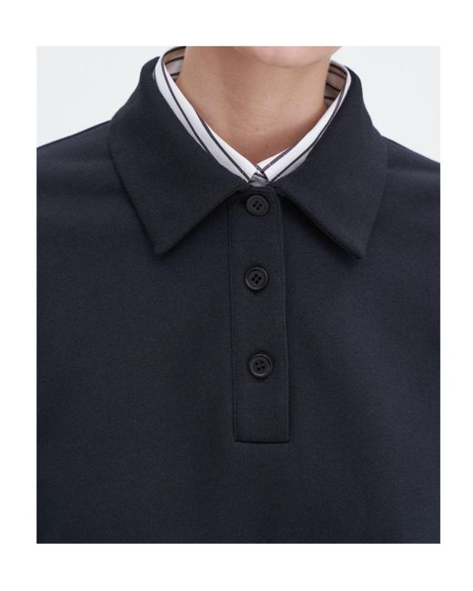 Filippa K Blue Jersey Polo Shirt