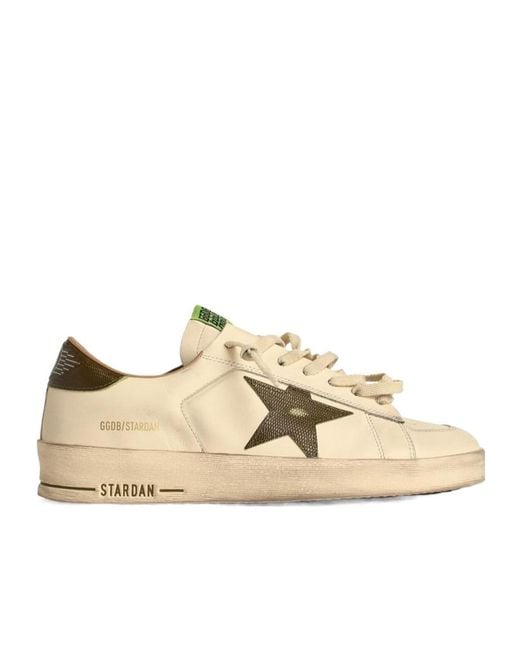 Golden Goose Deluxe Brand Natural Stardan Lace-Up Sneakers for men