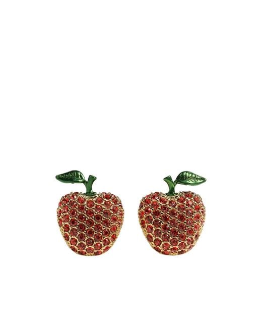 Dior White Sparkling Fruit Earrings