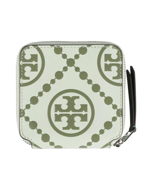Tory Burch White Brand Logo Wallet