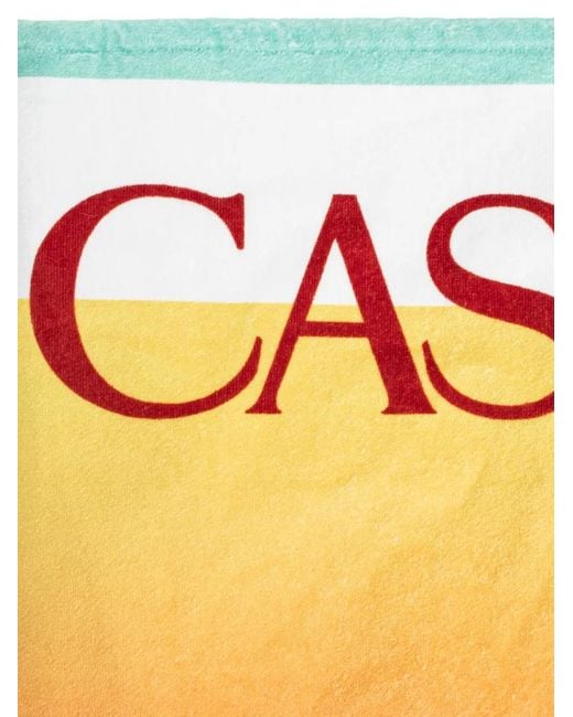 Casablanca Orange Logo Printed Towel for men