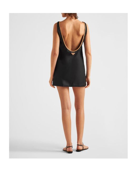 Prada Black Round-Neck Sleeveless Dress
