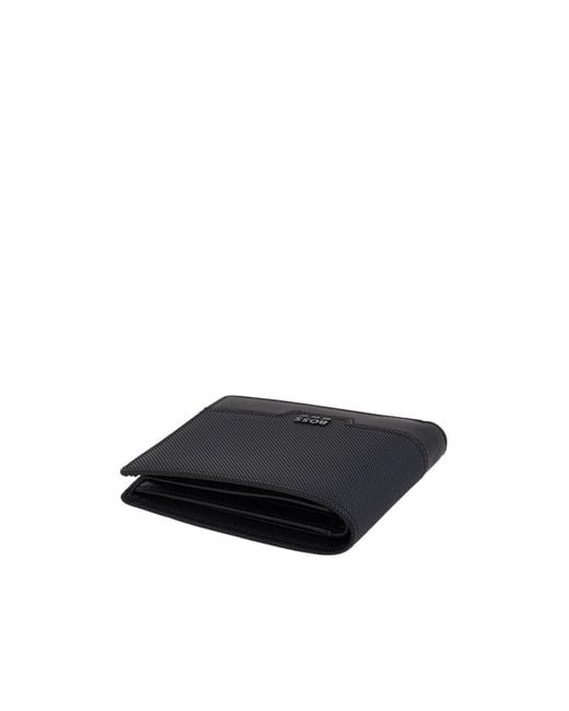 Boss Black Logo-Plaque Wallet for men