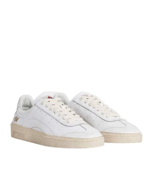 DSquared² White Rider Lace Up Sneakers for men