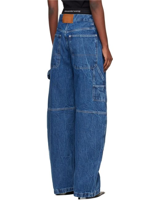 Alexander Wang Blue Boxer Insert Jeans