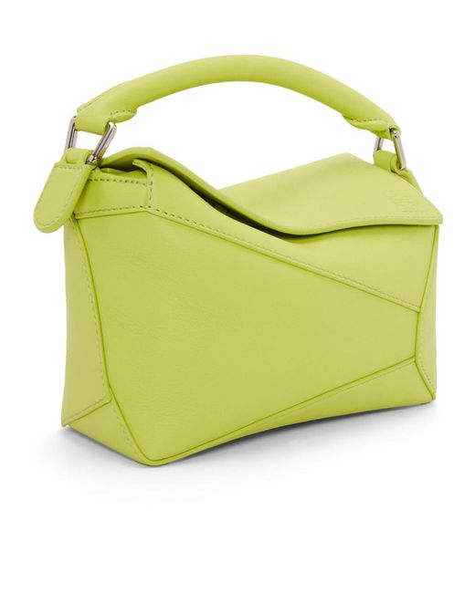 Loewe Yellow Mini Puzzle Bag