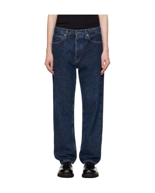 Agolde Blue Five-Pocket Denim Trousers for men