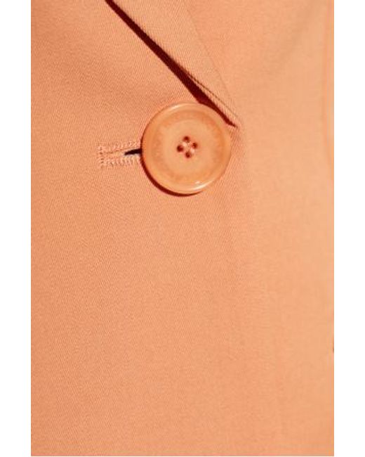 Stella McCartney Orange Blazer With Double Vent