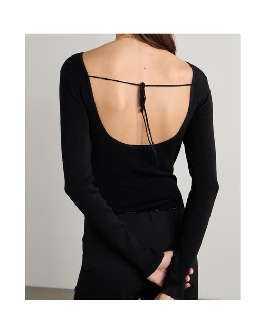 St. Agni Black Long Sleeve Jumpsuit